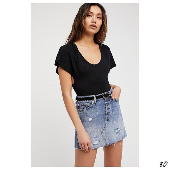Free people denim skirt - Picture 4 of 6